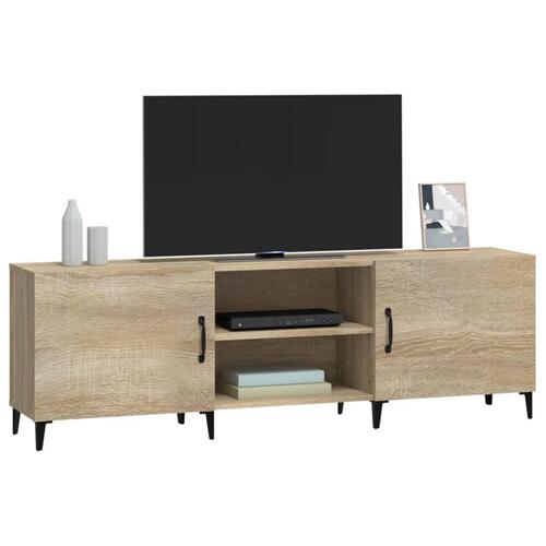 Tv-bord 150x30x50 cm konstrueret træ sonoma-eg
