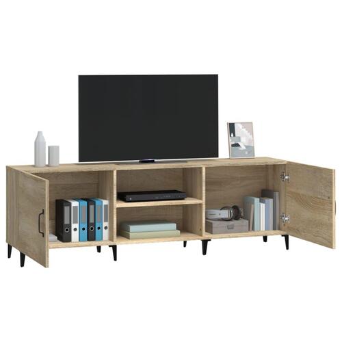 Tv-bord 150x30x50 cm konstrueret træ sonoma-eg