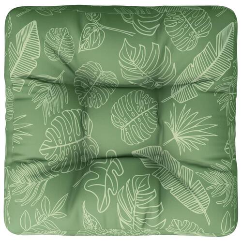 Pallehynde 60x60x12 cm stof bladmønster