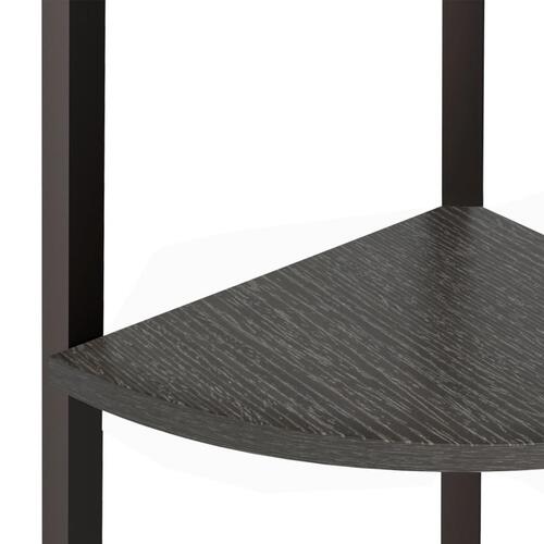 Stigereol med 3 hylder 45,5x31,5x120 cm sort