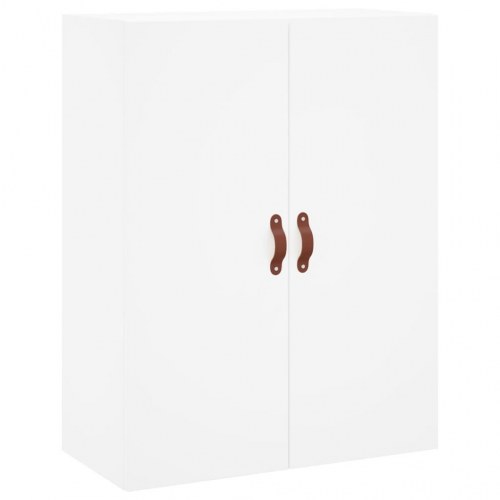 Højskab 69,5x34x180 cm konstrueret træ hvid