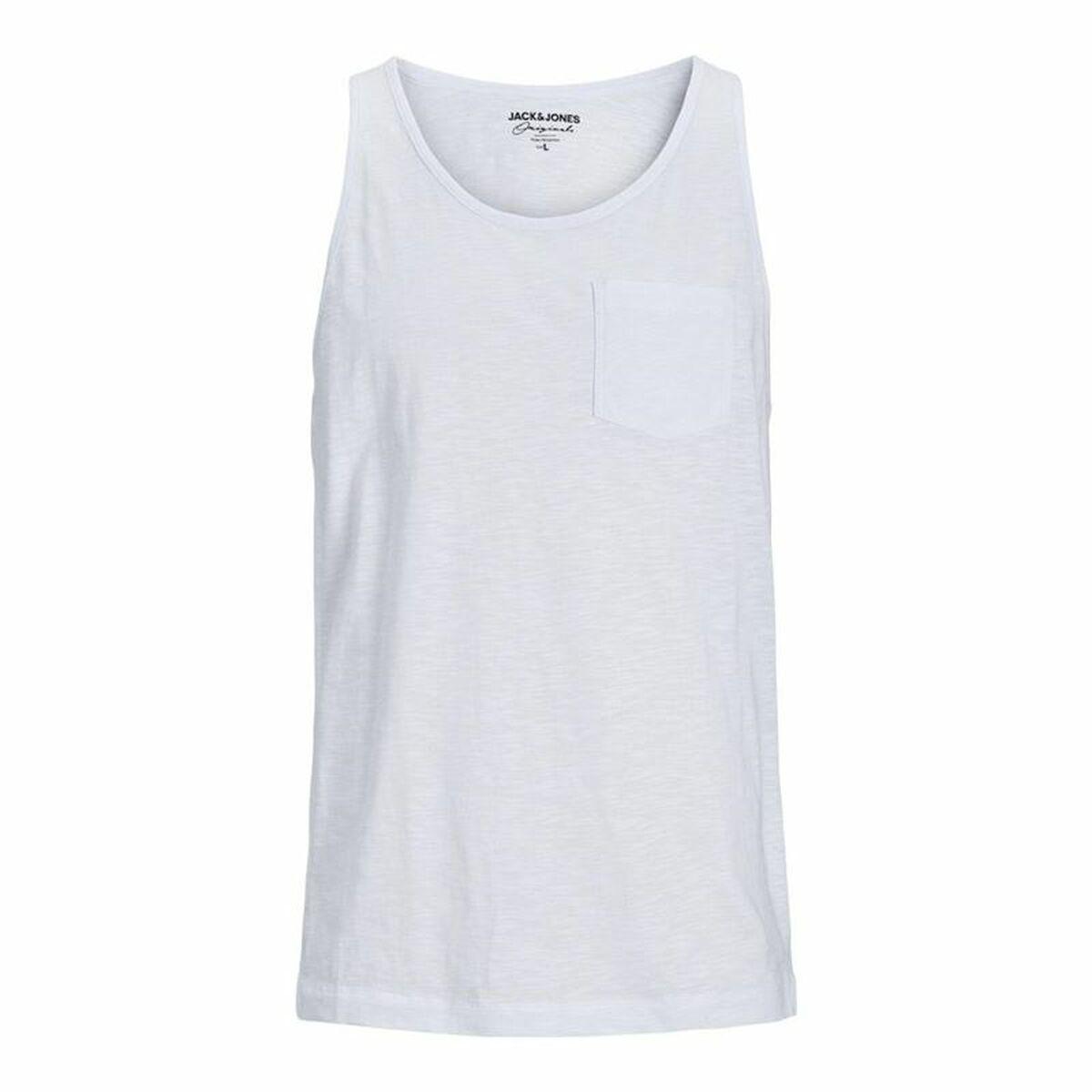 Tank top mænd Jack & Jones Tampa Slub Hvid 2XL