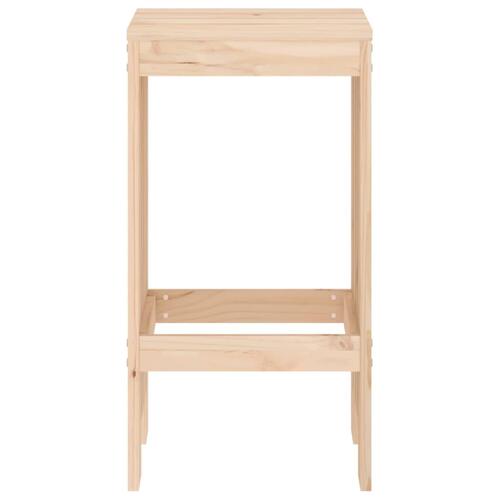 Barstole 2 stk. 40x36x75 cm massivt fyrretræ