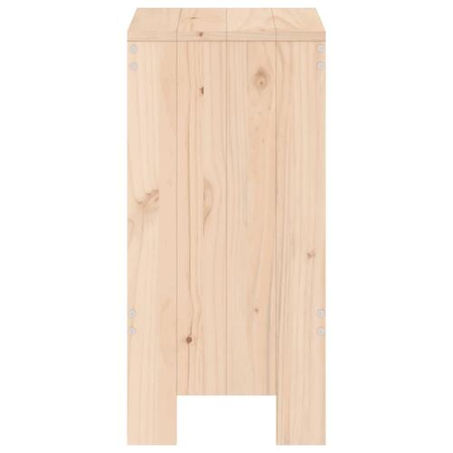 Barstole 2 stk. 40x36x75 cm massivt fyrretræ