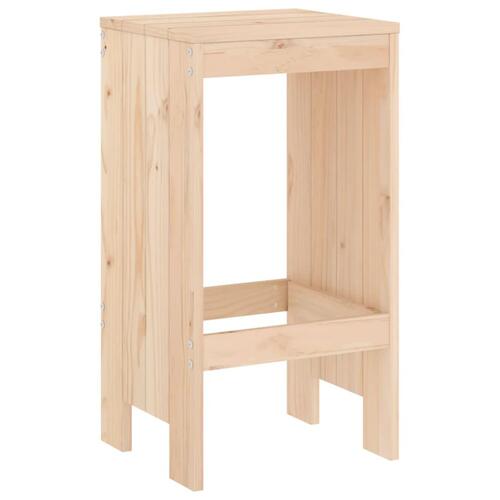 Barstole 2 stk. 40x36x75 cm massivt fyrretræ