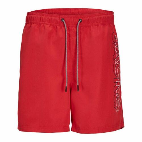 Børne Badetøj Jack & Jones Double Logo Ly Sn Mni Rød 104 cm