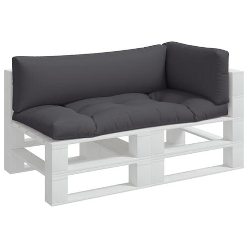 Pallehynder 3 stk. stof grå
