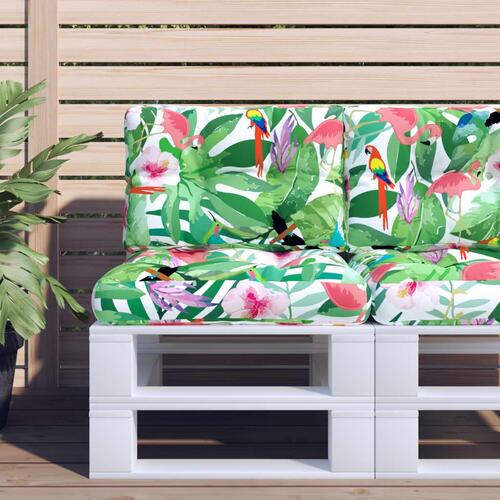 Pallehynde 50x40x12 cm stof flerfarvet