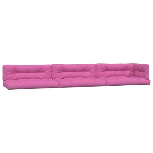 Pallehynder 7 stk. stof pink