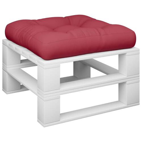 Pallehynde 58x58x10 cm stof rød
