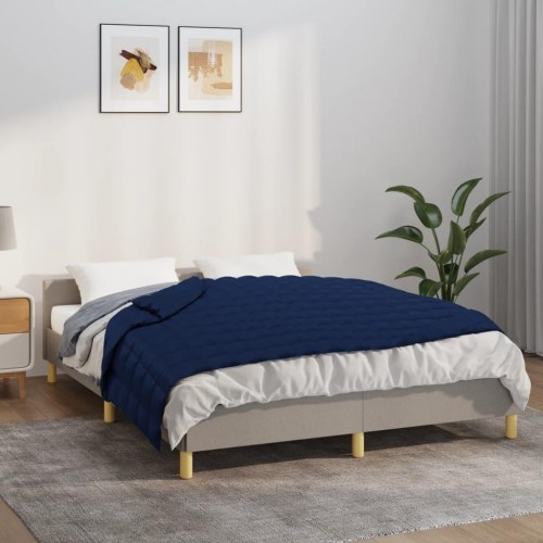 Tyngdetæppe 135 × 200 cm - 10 kg - blå bomuld