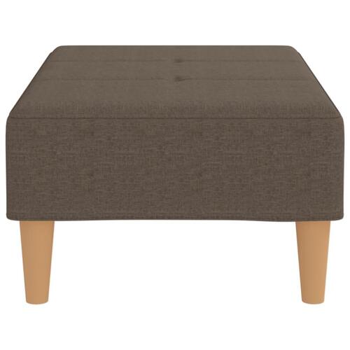 Fodskammel 78x56x32 cm stof gråbrun