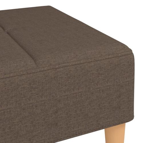 Fodskammel 78x56x32 cm stof gråbrun
