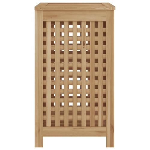 Vasketøjskurv 50x35x60 cm massivt teaktræ