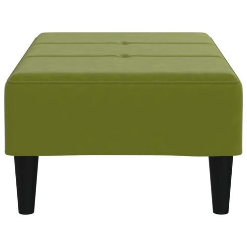 Fodskammel 78x56x32 cm fløjl lysegrøn