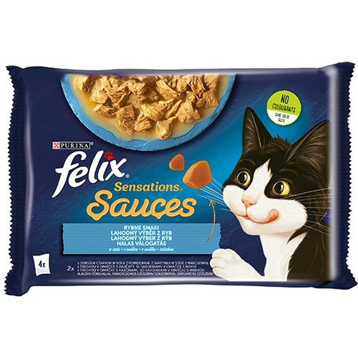 Kattemad Purina Felix Sensations Torsk Gulerod Tomat 4 x 85 g