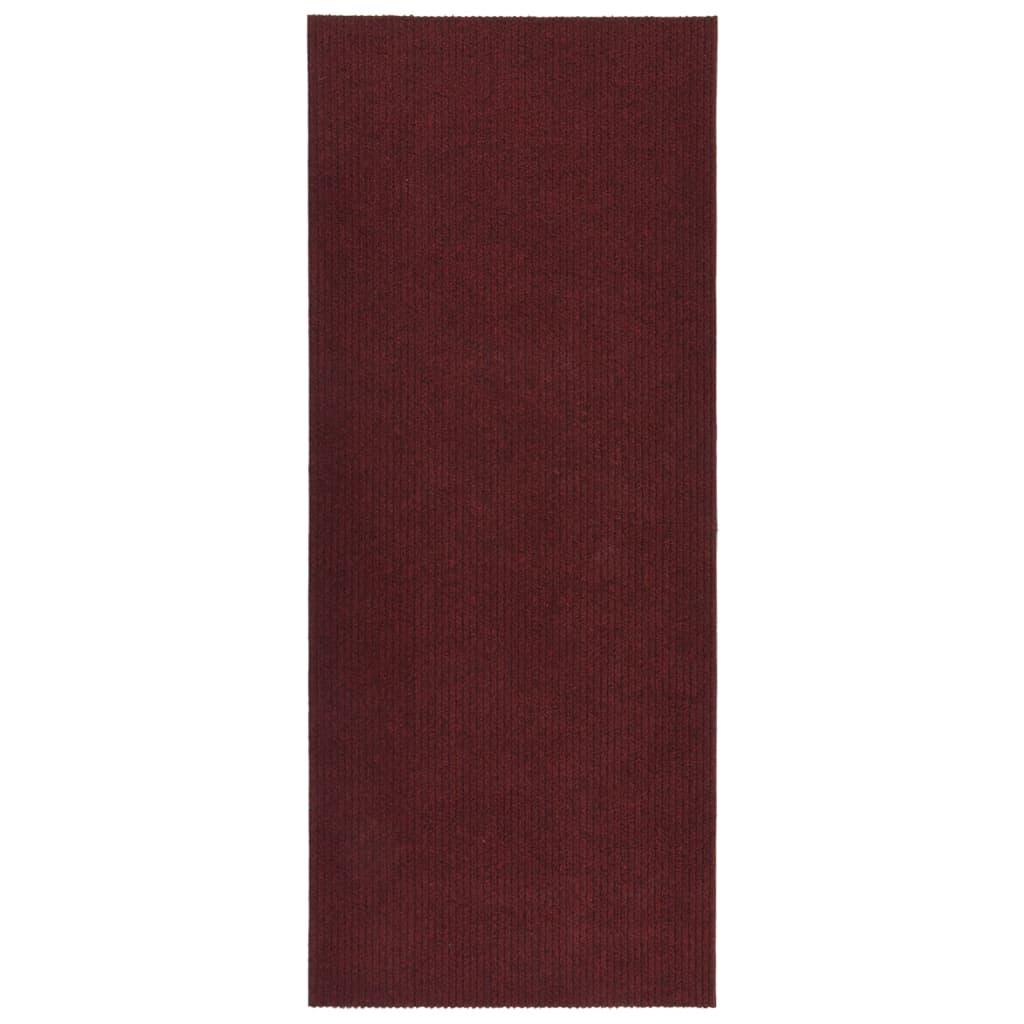 Snavsbestandig tæppeløber 100x250 cm bordeaux