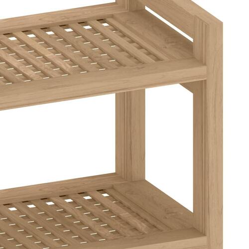Badeværelsesbord 45x30x45 cm massivt teaktræ