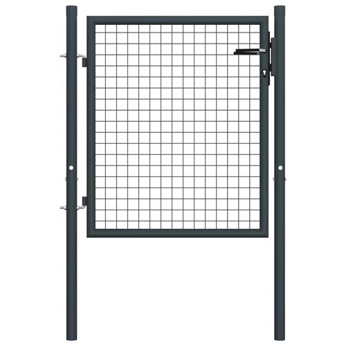 Havelåge i trådnet galvaniseret stål 100 x 125 cm grå