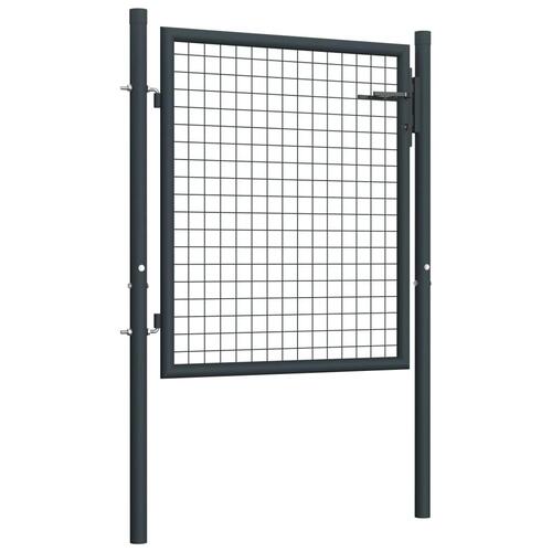Havelåge i trådnet galvaniseret stål 100 x 125 cm grå