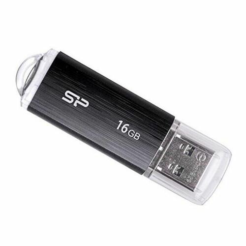 USB-stik Silicon Power SP016GBUF2U02V1K 16 GB USB 2.0 Sort 16 GB