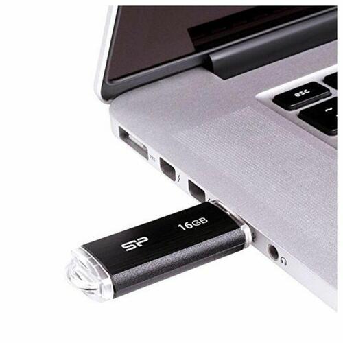 USB-stik Silicon Power SP016GBUF2U02V1K 16 GB USB 2.0 Sort 16 GB