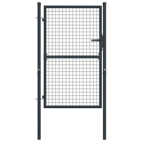 Havelåge i trådnet 100 x 175 cm galvaniseret stål grå