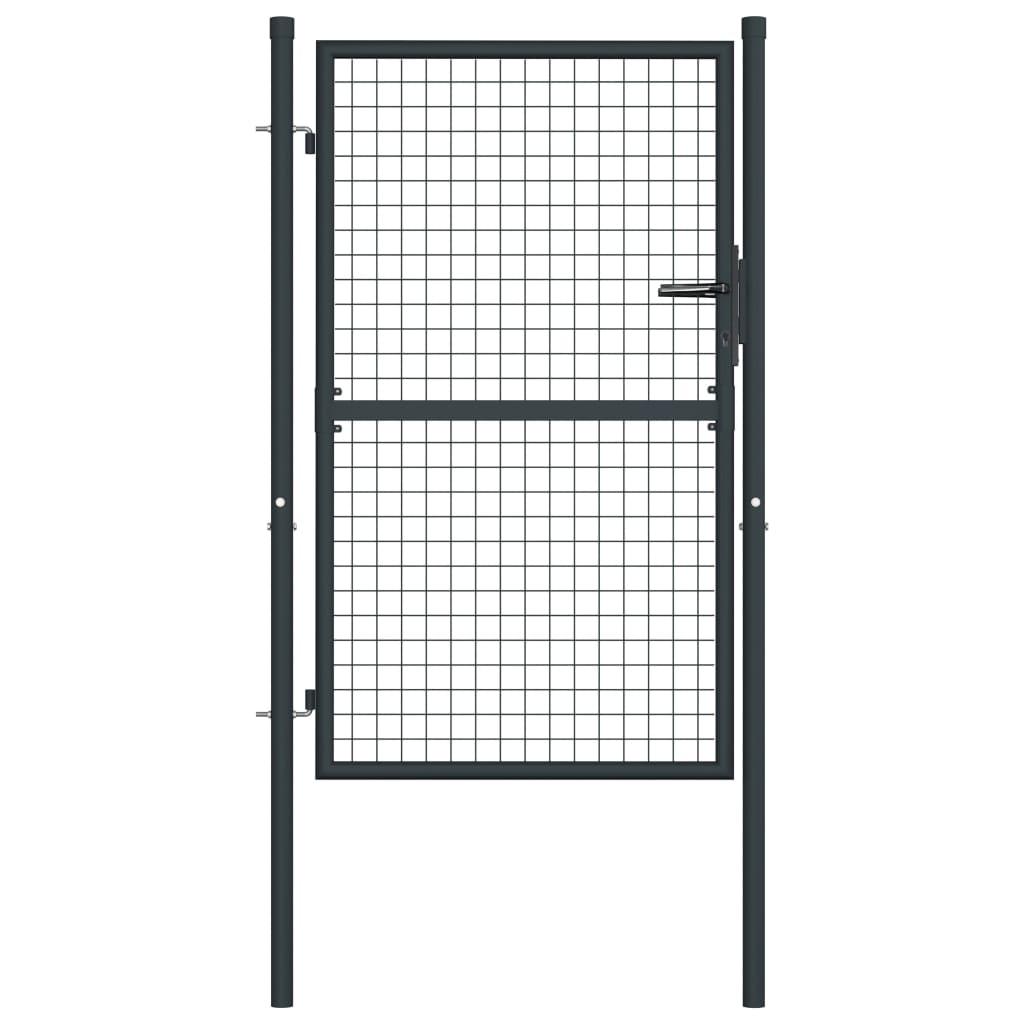 Havelåge i trådnet 100 x 175 cm galvaniseret stål grå