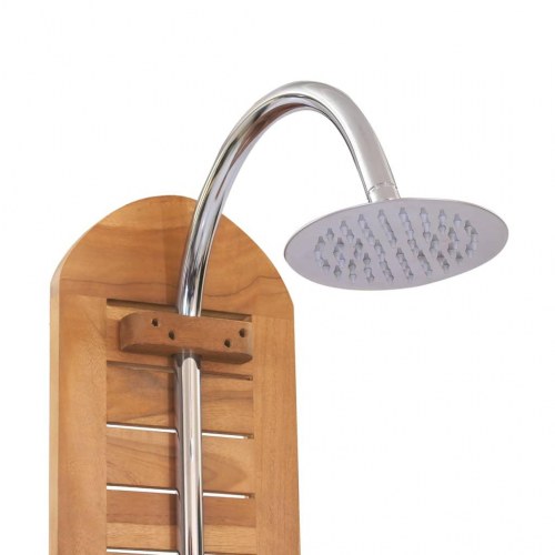 Havebruser i massivt teak 70×75×204 cm - udendørs fritstående bruser
