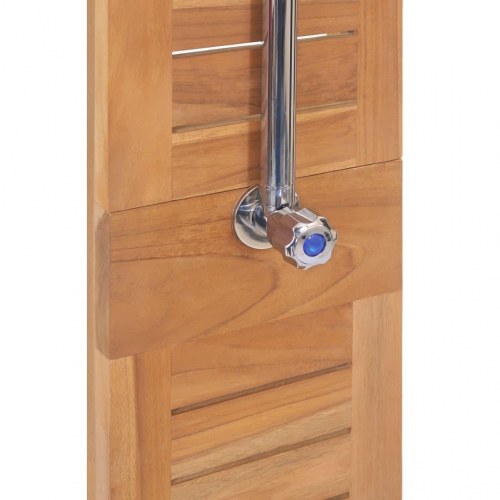 Havebruser i massivt teak 70×75×204 cm - udendørs fritstående bruser