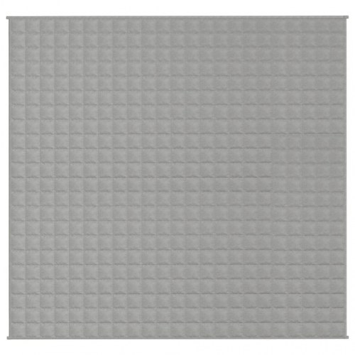 Tyngdetæppe 220 × 240 cm - 15 kg - grå bomuld