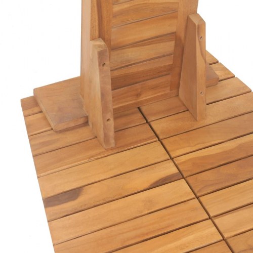 Havebruser i massivt teak 70×75×204 cm - udendørs fritstående bruser