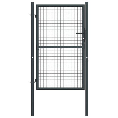 Havelåge i trådnet galvaniseret stål 100x200 cm grå
