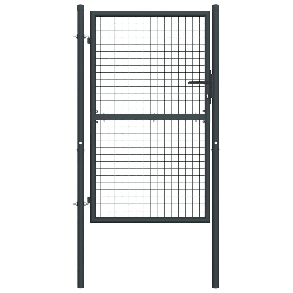 Havelåge i trådnet galvaniseret stål 100x200 cm grå