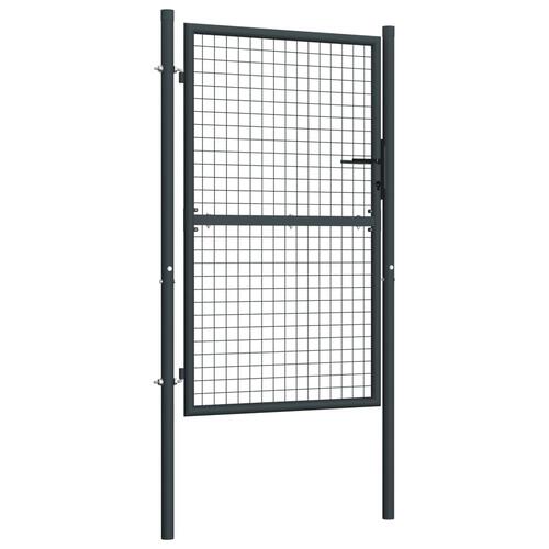 Havelåge i trådnet galvaniseret stål 100x200 cm grå