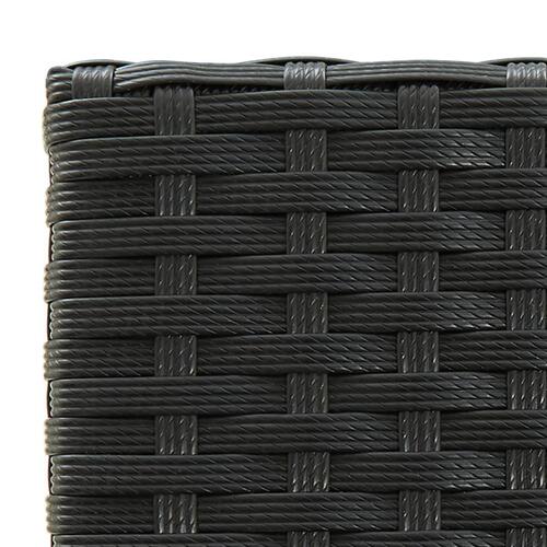 Barstole 4 stk. polyrattan sort