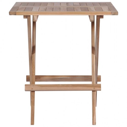 Foldbart bistrobord 60x60x65 cm massivt teaktræ
