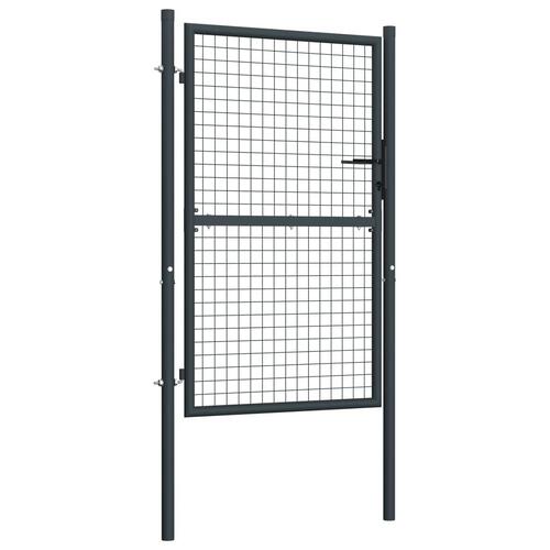 Havelåge i trådnet 100x225 cm galvaniseret stål grå