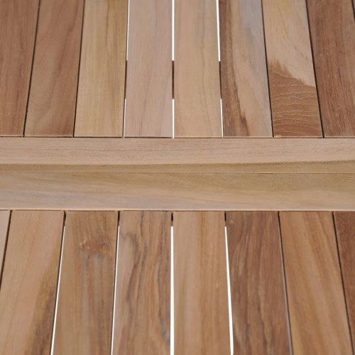 Foldbart bistrobord 60x60x65 cm massivt teaktræ