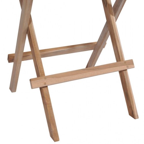 Foldbart bistrobord 60x60x65 cm massivt teaktræ