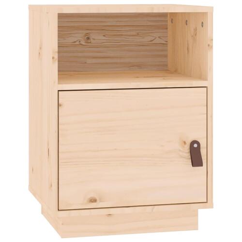 Sengebord 40x34x55 cm massivt fyrretræ