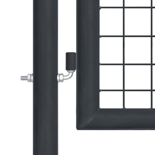 Havelåge i trådnet 100x250 cm galvaniseret stål grå