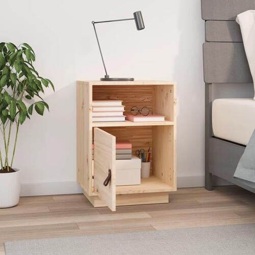 Sengebord 40x34x55 cm massivt fyrretræ