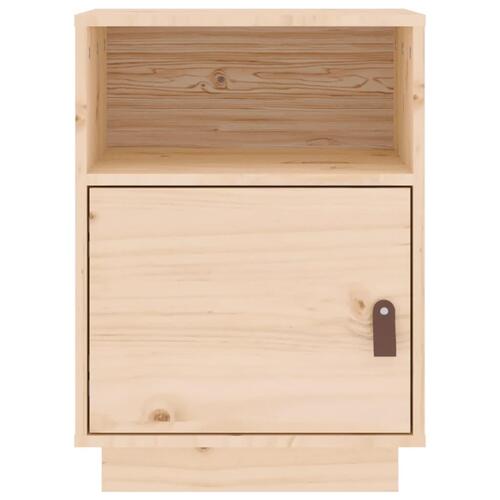 Sengebord 40x34x55 cm massivt fyrretræ