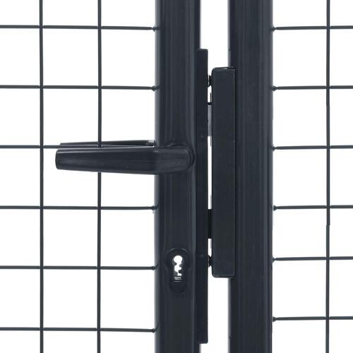 Havelåge i trådnet 400x125 cm galvaniseret stål grå
