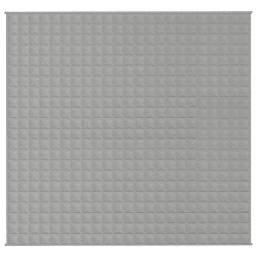 Tyngdetæppe 220x230 cm 11 kg stof grå