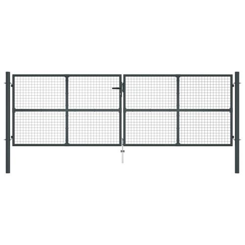Havelåge i trådnet galvaniseret stål 400 x 175 cm grå