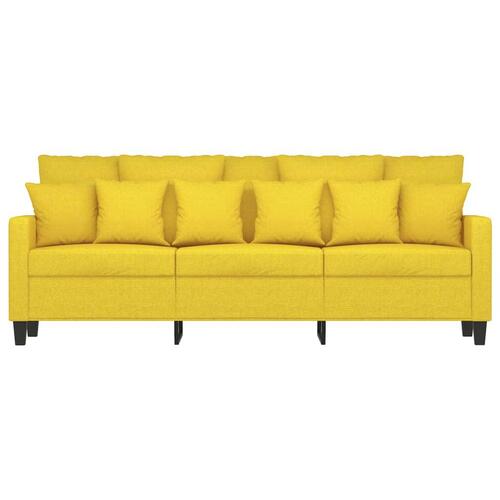 3-personers sofa 180 cm stof lysegul