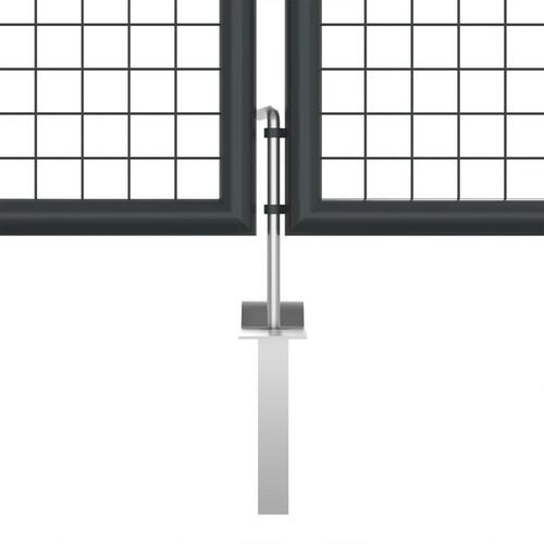 Havelåge i trådnet galvaniseret stål 400 x 175 cm grå