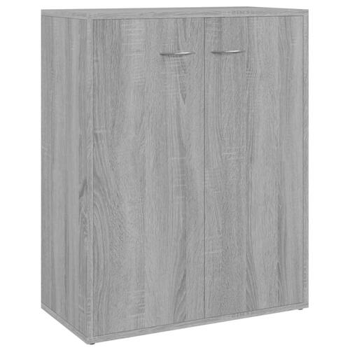 Skænk 60x30x75 cm konstrueret træ grå sonoma-eg